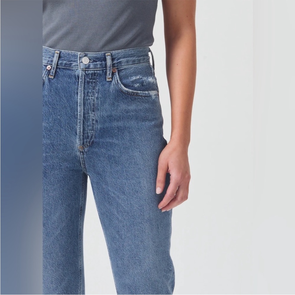 Agolde Riley Jeans High Rise Crop 27 - Picture 4 of 13